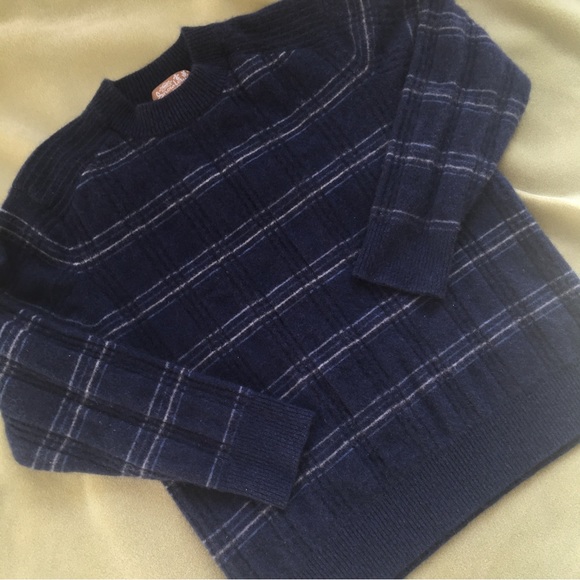 Snowlotus Sweaters - Vintage Snowlotus 100% Cashmere Plaid Sweater